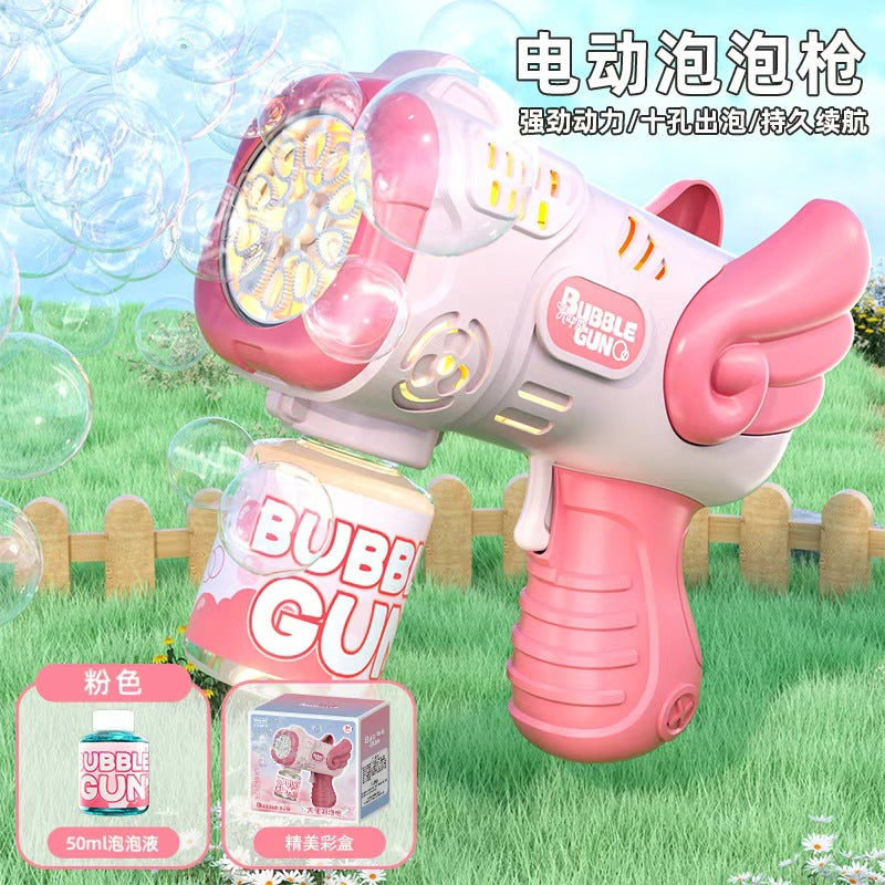 Wholesale automatic bubble gun - free shipping! trendy bubble wand, handheld electric bubble machine, leak-proof bubble toy - dropshipping available