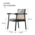 Second-hand style solid wood single chair dining chair desk chair living room balcony casual armchair tea table host chair