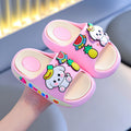 Kids' summer slippers: boys' and girls' indoor home cartoon non-slip soft sole cute outdoor sandals for toddlers and big kids
