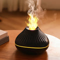 new flame aroma diffuser, usb powered for home, hotel, and office desktop use, with colorful lights, automatic scent dispenser, and humidifier function