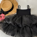 Girls' summer dress  new style chic hot girl birthday tutu dress suspender princess dress