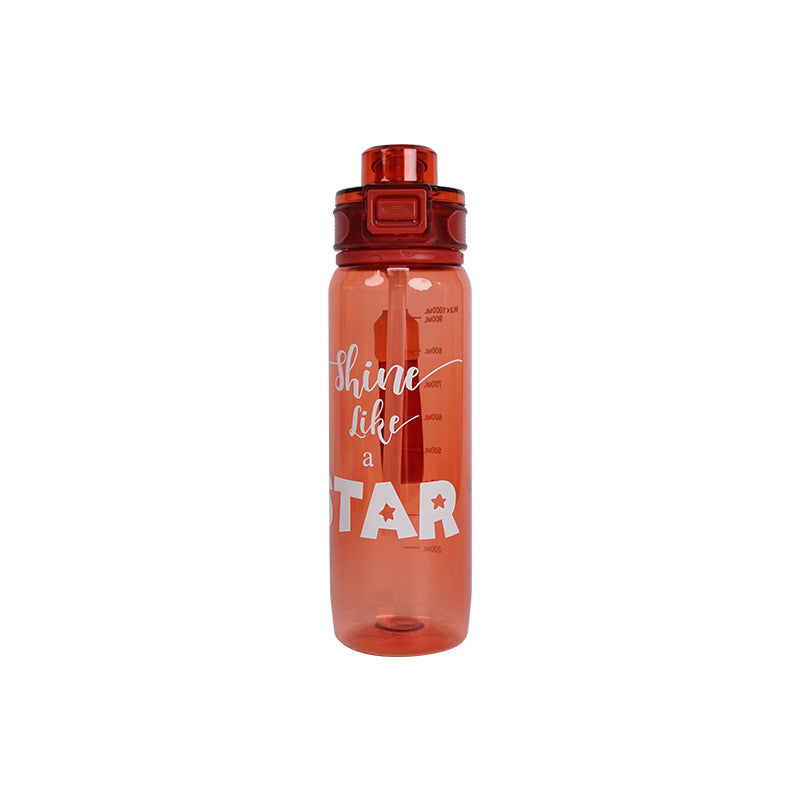 Pop-up lid large-capacity water cup outdoor portable anti-fall sports water bottle sealed leak-proof classy direct drinking plastic cup