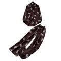 export retro print shirt & high-waisted wide-leg pants two-piece set - women's autumn/spring commute chic casual outfit