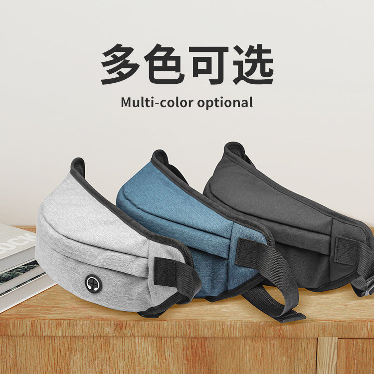 Customized fanny pack light printing LOGO outdoor sports multi-function waterproof mobile phone chest bag men's shoulder messenger bag custom