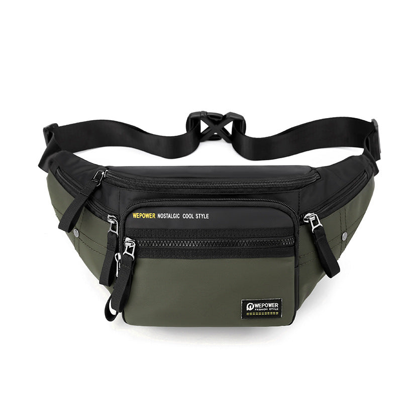 Factory wholesale new breast bag men's messenger bag outdoor running fanny pack multi-functional large-capacity shoulder bag