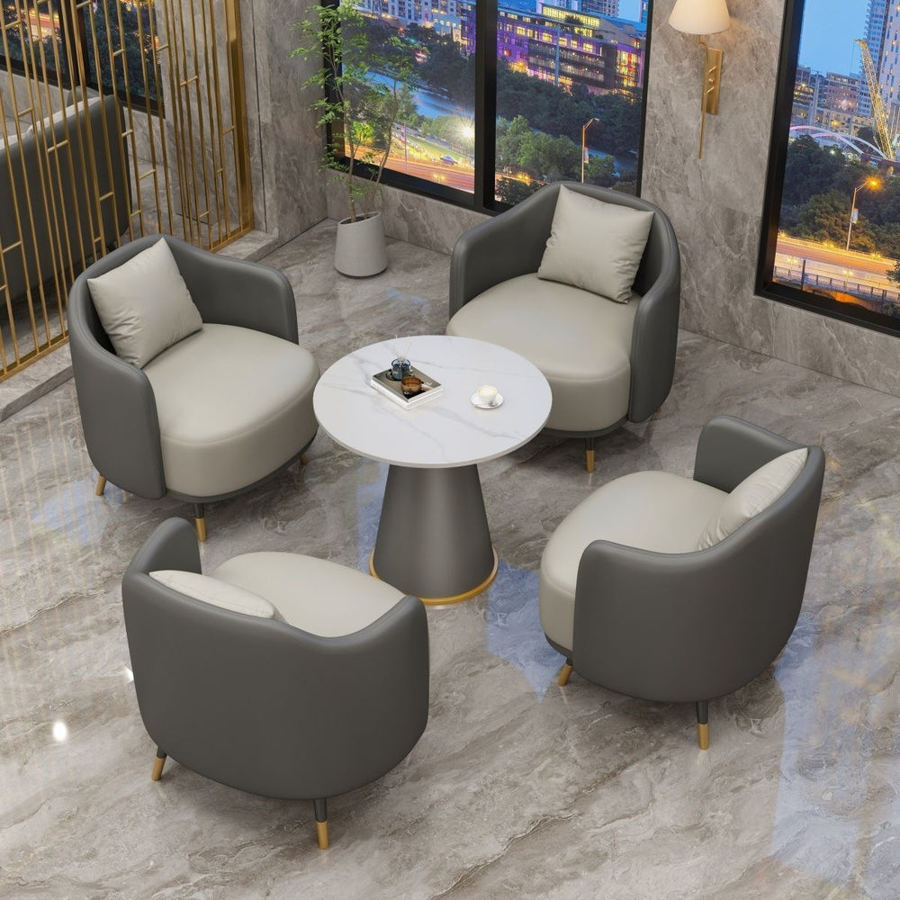 Negotiation table and chair combination sales office reception table and chair shopping mall beauty salon casual single sofa coffee table combination