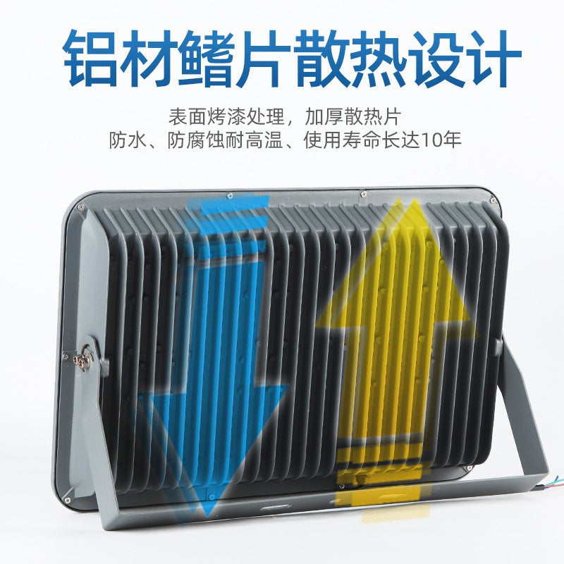 LED floodlight wide pressure 110v-220v outdoor high pole lighting super bright waterproof stadium wharf searchlight