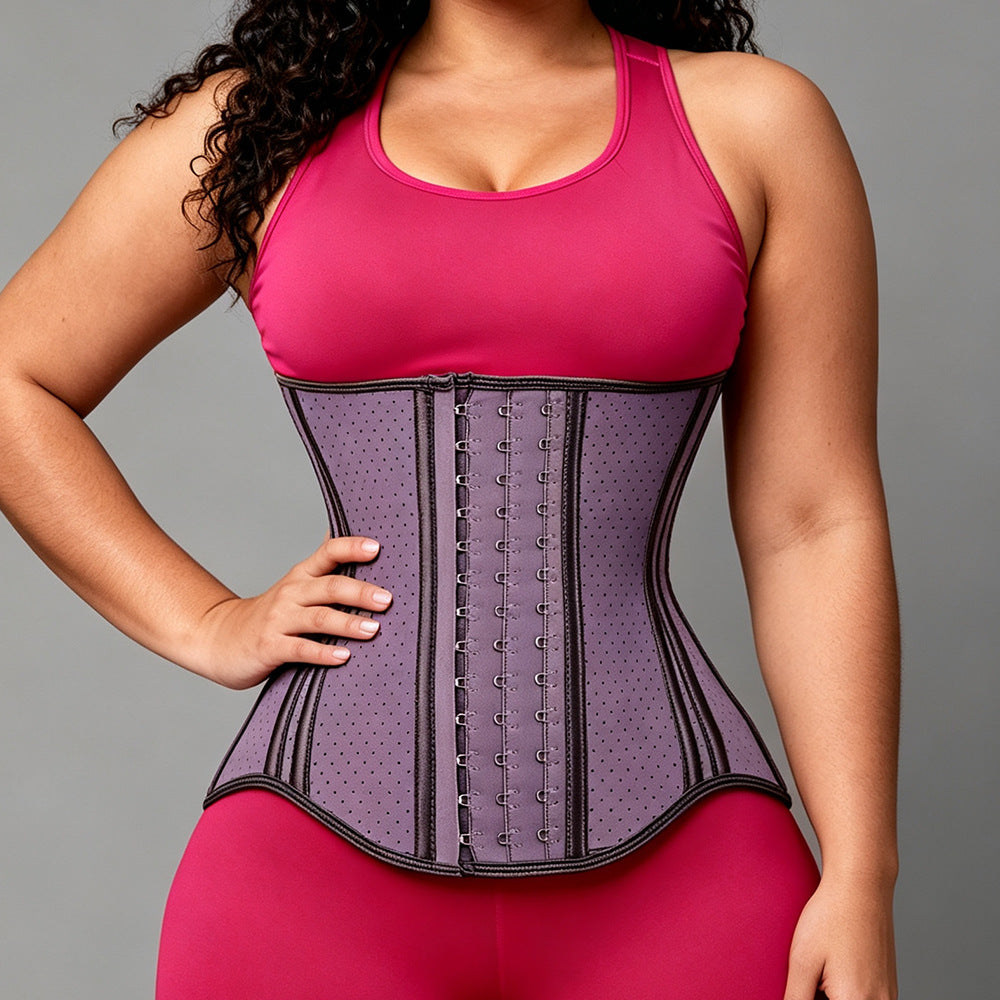 European and american cross-border latex long waistband abdominal belt waist shaping belt body manager corset shaping girdle