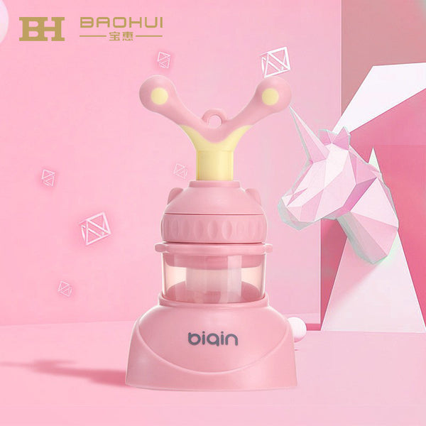 Baby juice biting bag fruit and vegetable music molar stick push type baby eating fruit food supplement silicone toothpaste artifact