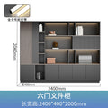 [including light strip] walnut color 2400*400mm six-door cabinet (including delivery)