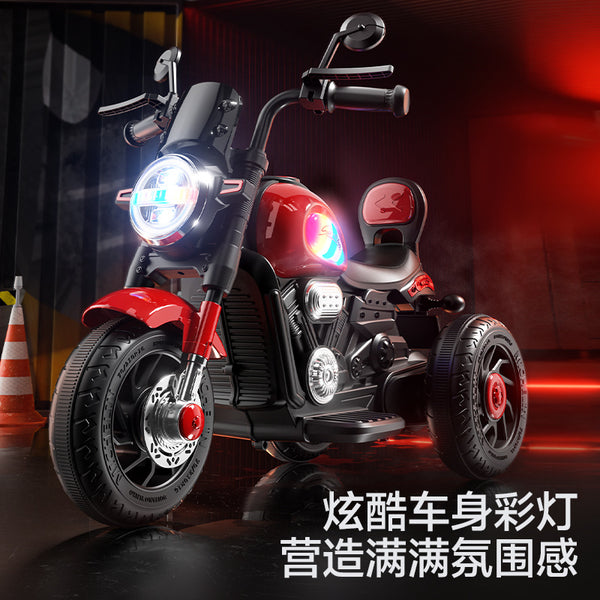 Manufacturer Children's Electric Vehicle Motorcycle Boys and Girls Charging Tricycle Battery Car Babies Can Sit in Toy Cars