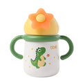 Kids' insulated sippy cup - baby training cup with straw - baby thermos water bottle - portable outdoor water bottle with strap - customizable for kindergarten