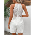 Women's sleeveless romper with cutout detail and lining - new spring/summer  collection for us & european markets - fashionable, comfortable, and perfect for cross-border e-commerce