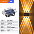Solar outdoor lights - landscape decorative lighting for courtyards, villas, balconies, gardens, and walls - waterproof outdoor wall lights and wash lights