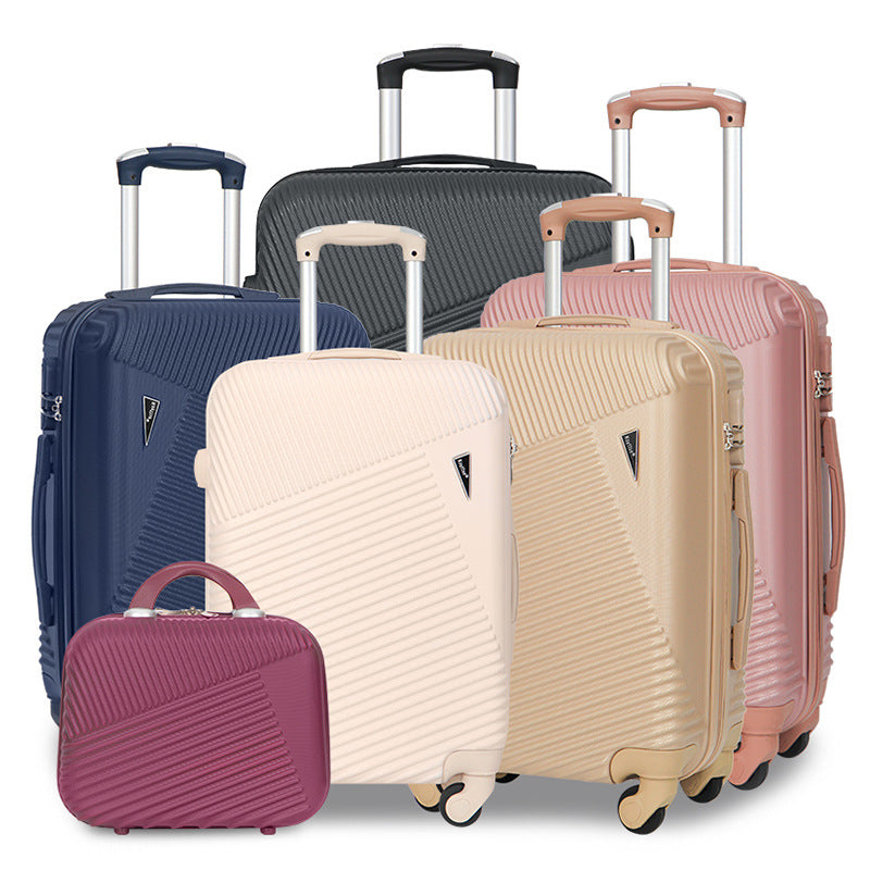 Cross-border abs multi-piece boarding suitcase gift travel password box waterproof universal wheel trolley case expandable