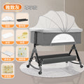 Baby crib convertible bed mobile foldable multifunctional cradle newborn bedside bed cross-border hot-selling baby bed