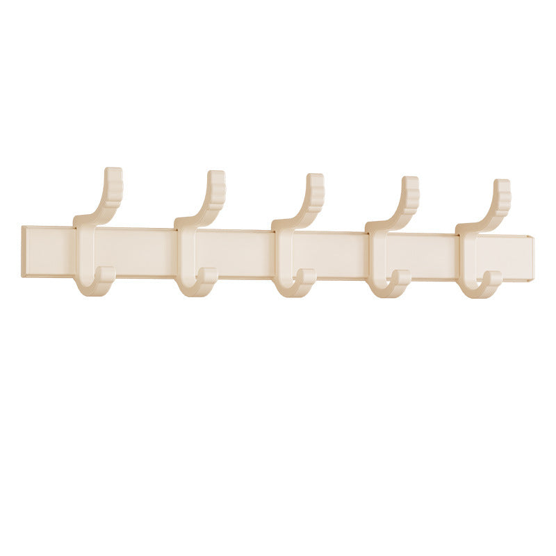 Cream wind non-punching hook space aluminum door rear coat hook bathroom kitchen wall hanging storage super glue adhesive hook