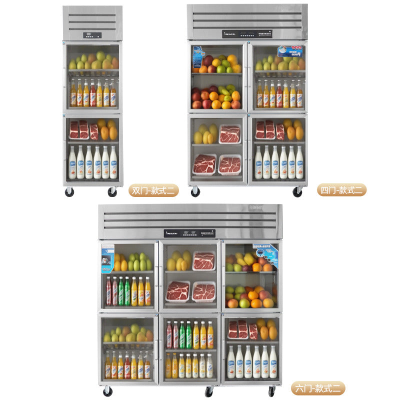 Beverage display refrigerator - vertical, high-capacity beer and beverage cooler for convenience stores and restaurants