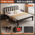 Iron frame bed rental house extra thick thickened iron bed assembly iron bed thickened thickened iron bed bedroom light luxury simple bed