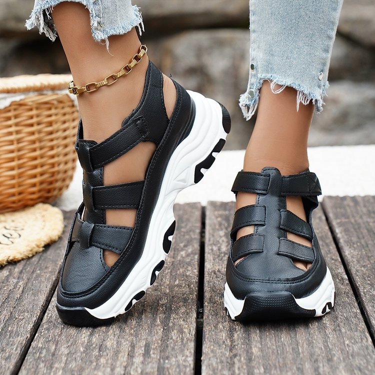 summer new arrival: women's plus-size high-heeled sandals for cross-border e-commerce. wholesale available. dropshipping to  and . (price difference: $0.67)