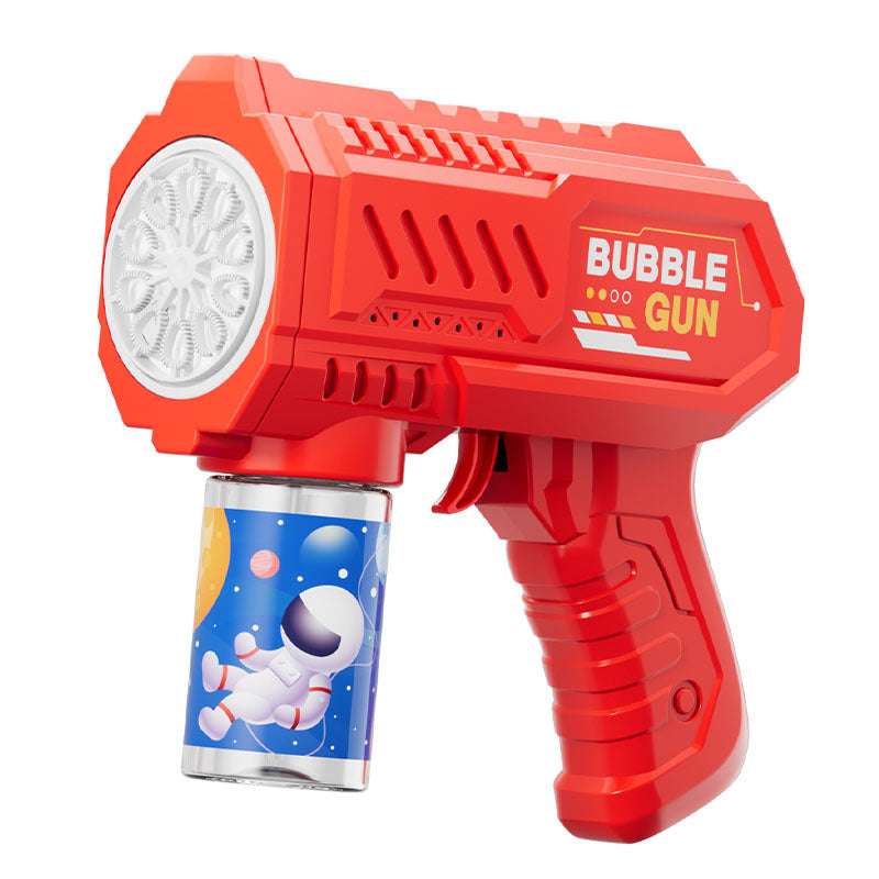 Influencer-approved space bubble machine - 10-hole handheld gatling automatic bubble toy - kids' bubble gun - wholesale for street vendors