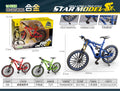 Export-specific 1:8 scale alloy bicycle model - mini foldable alloy mountain bike toy ornament