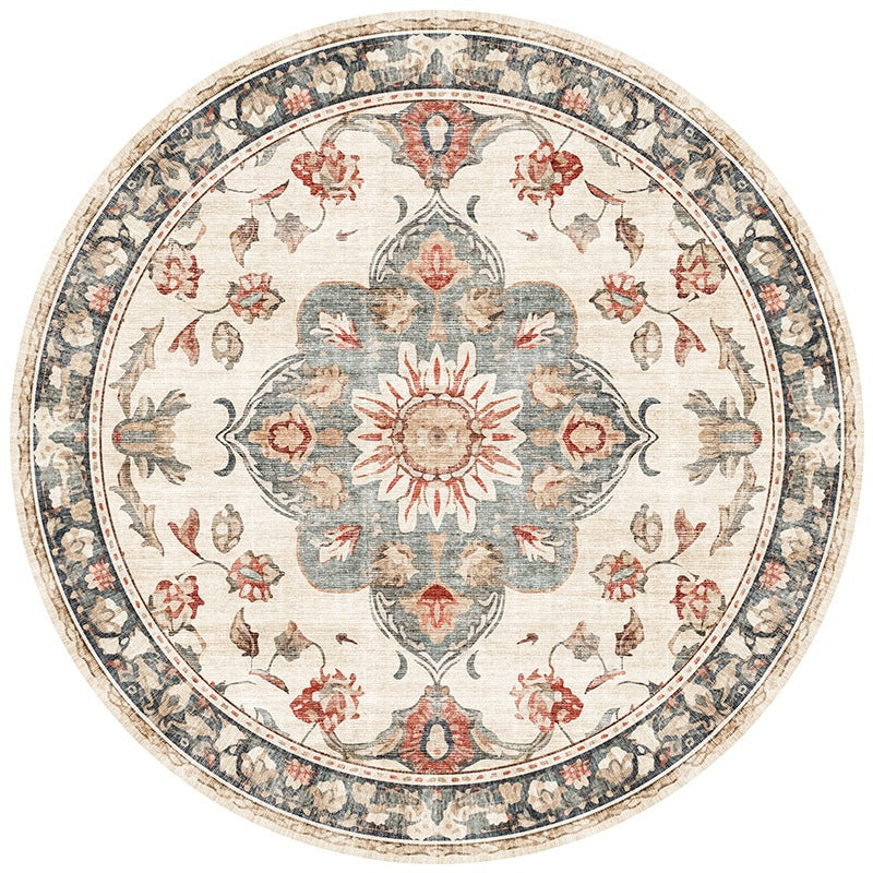 Cross-border Persian style round high-end carpet, living room carpet, swivel chair non-slip mat, fine cashmere, easy to take care of floor mat