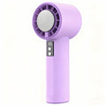 high-speed handheld cooling fan usb rechargeable mini digital display turbine violent high wind small fan s006