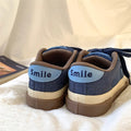 Vintage blue chunky sneakers for women - 2026 spring new arrival, trendy & versatile, unique design, athletic & casual footwear