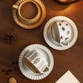 Classyretro coffee cup and saucer suit creative stoneware latte art cup for home high-end exquisite mug and saucer