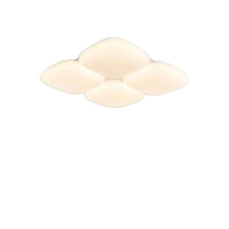 Bedroom Light Ceiling Light Modern Simple Cream Style Creative Square Master Bedroom Light Warm Room Lighting E