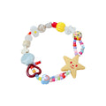 Summer dopamine colorful star heart ceramic bracelet - women's chic, niche, high-value beaded bracelet for students