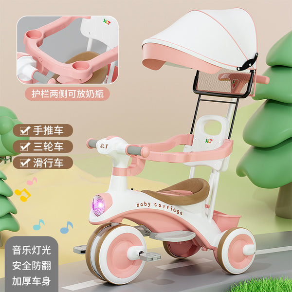 Multi-purpose children's tricycle Multi-purpose bicycle 1-3 years old baby trolley Light stroller Wholesale