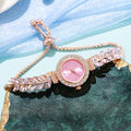 New women's quartz watch with rhinestone accents, small dial, delicate bracelet, adjustable band, fashion jewelry quartz watch - in stock