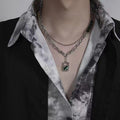 Men's titanium steel necklace chain - fade-resistant, 2025 new arrival, minimalist, versatile, high-end jewelry, trendy & popular accessory