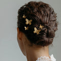 Wholesale alloy butterfly hair accessories: new cross-border fashion jewelry for brides and bridesmaids - high-end hair clips and barrettes
