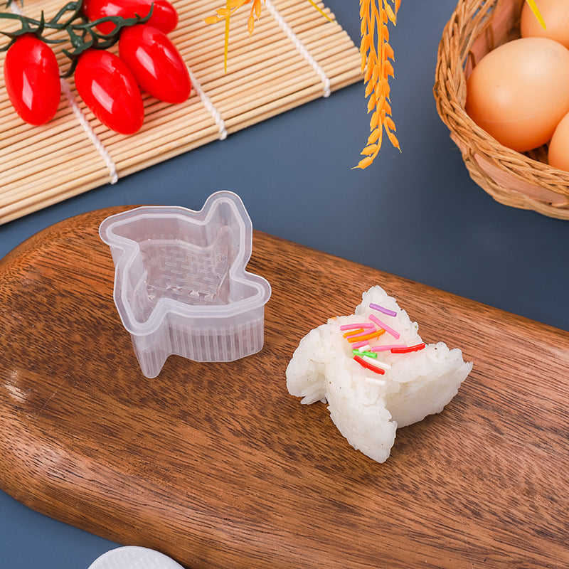 Multi-layer rice ball mold heart shape diy military ship sushi mold baking tool multi-layer sushi supplementary food bento tool