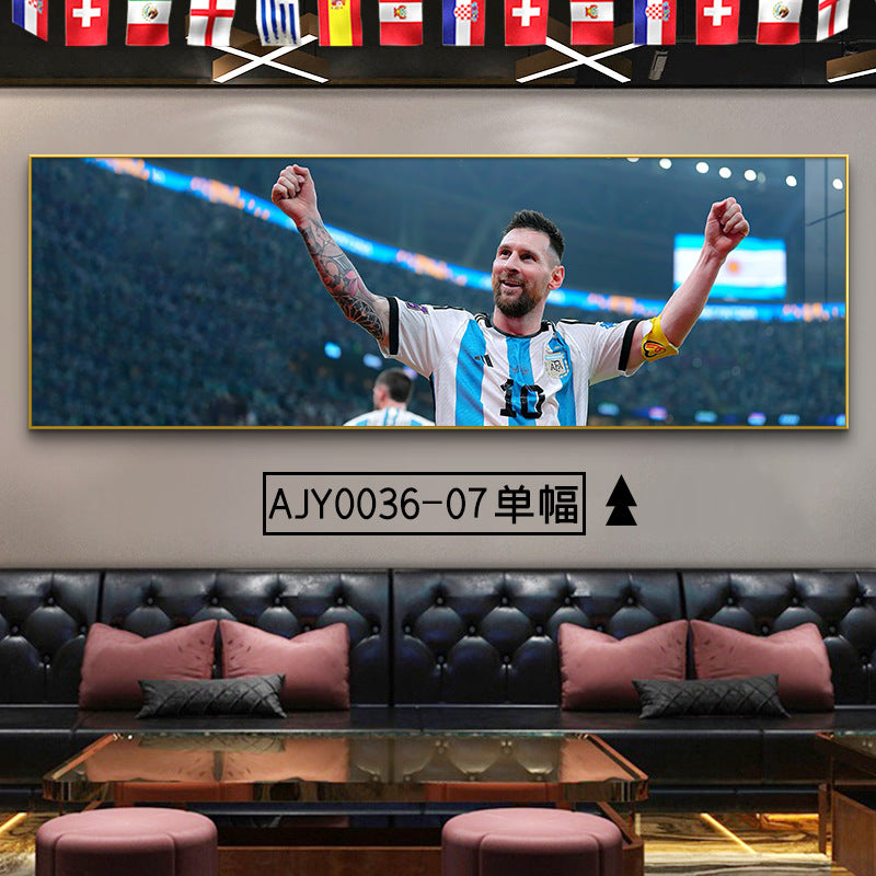 2024 Spain wins the championship decorative painting European Cup Cristiano Ronaldo poster hanging painting sports color store wall football star decoration