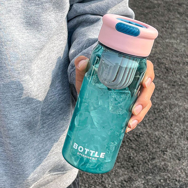 Summer anti-fall scale water cup, good-looking men and women, portable car tea kettle, plastic student cup