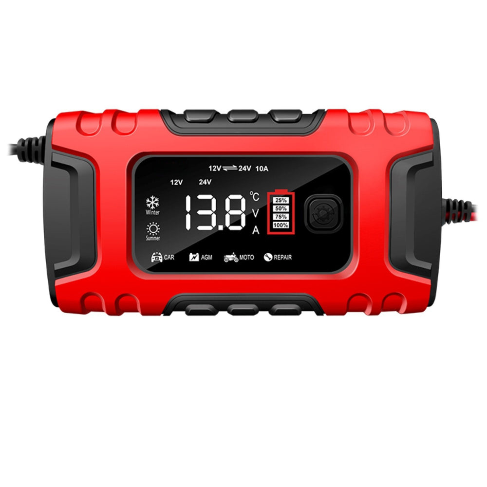Smart motorcycle battery charger 12v 24v 10a car battery charger battery recharger