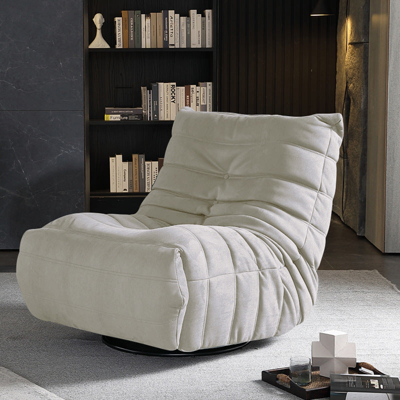 Multifunctional caterpillar sofa chair - 360° rotating lazy lounge chair - skin-friendly flocked velvet single sofa