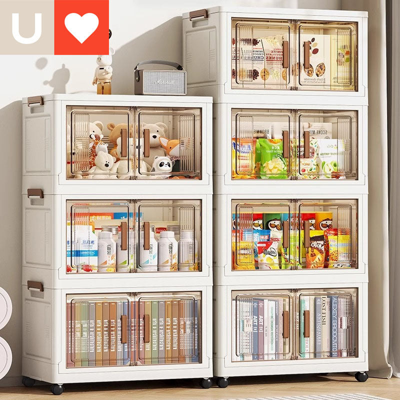 Younai Shelf Household Baby Children's Locker Clothes Toy Organizing Cabinet Free Installation Folding Storage Cabinet