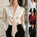 european and american cross-border e-commerce hot seller: autumn new arrival - satin long-sleeve shirt for independent stores and