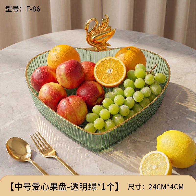 For home plate small creative living room fruit plate accessible luxury good-looking coffee table snack plate melon seeds peanut candy plate