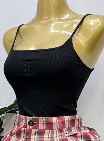 supply, free size, yarn-dyed plaid, double-layered, large swing, loose, asymmetrical, fashionable elastic waist, versatile skirt
