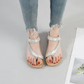 2025 summer new arrivals: bohemian cross-border sandals for women - minimalist, lightweight, casual flat sandals with wide fit and plus sizes
