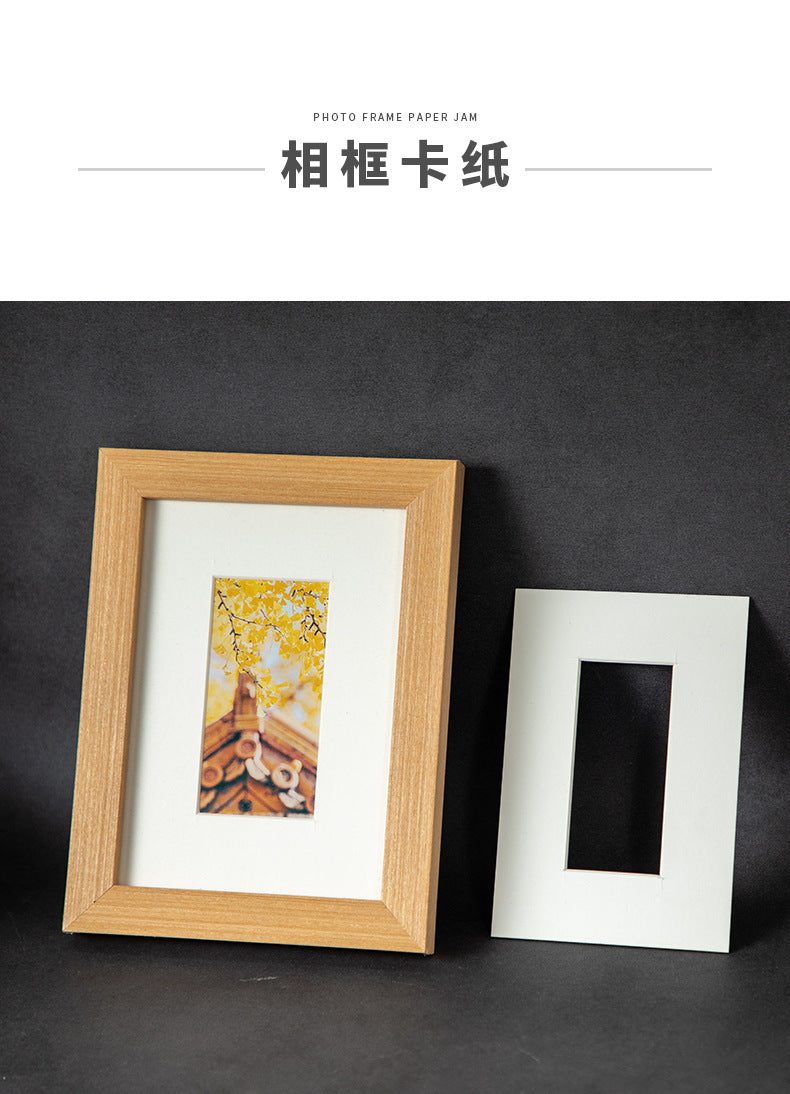 Photo frame, photo wall lined with white cardboard, picture frame mounted 7810-inch 1216-inch A4A34K8K cardboard manufacturer customization