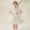 Girls' summer dress - stylish and chic tutu princess dress for girls, perfect for runway shows, hosts, piano performances, and flower girls