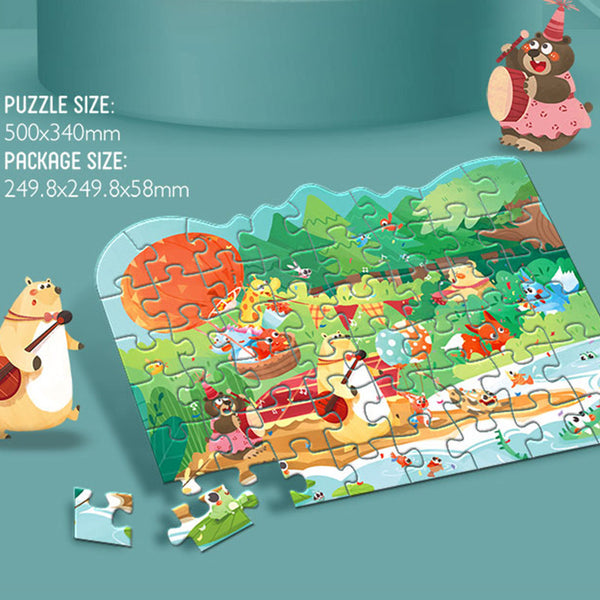 Cross-border export  educational puzzle toys paper flat puzzle brain development children's educational toys
