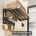 Factory supply bath towel rack suit bathroom punch-free storage rack bathroom toilet space aluminum wall-mounted towel rack